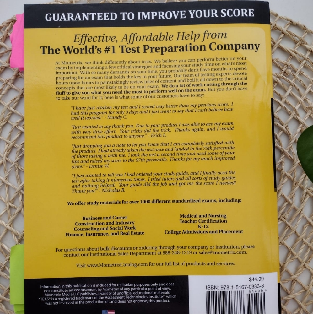 Ati Teas Study Guide Test Preparation Book - Picture 5 of 5